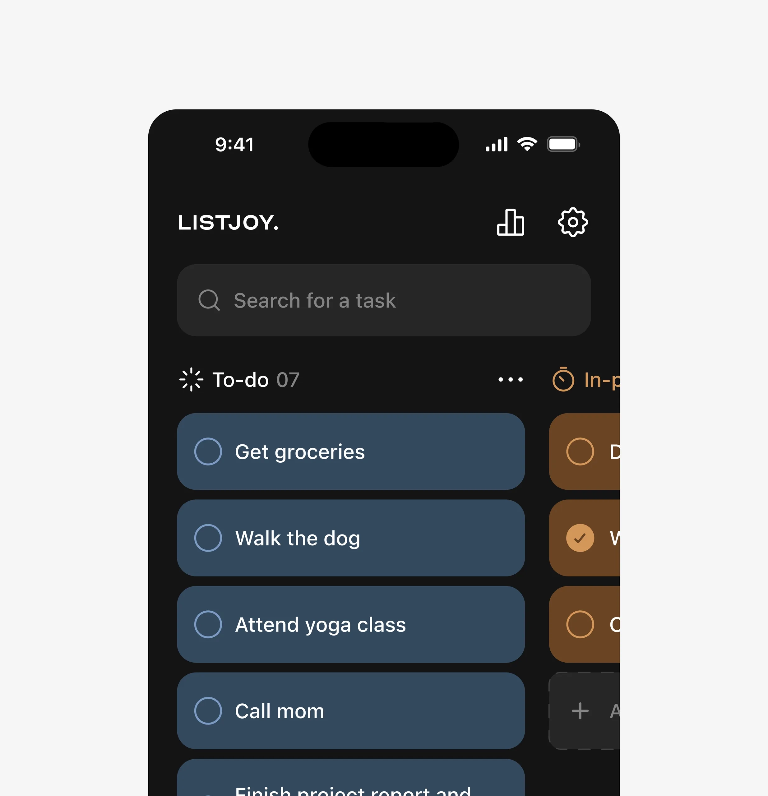 Listjoy - Project Snapshot
